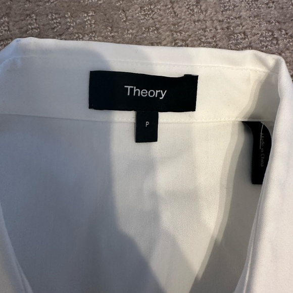 Theory White Button Down - Picture 2 of 2